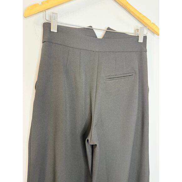 Maeve Anthropologie High-Waisted Wide-Leg Trousers Black Pant Sz 2 NWOT - Picture 4 of 15